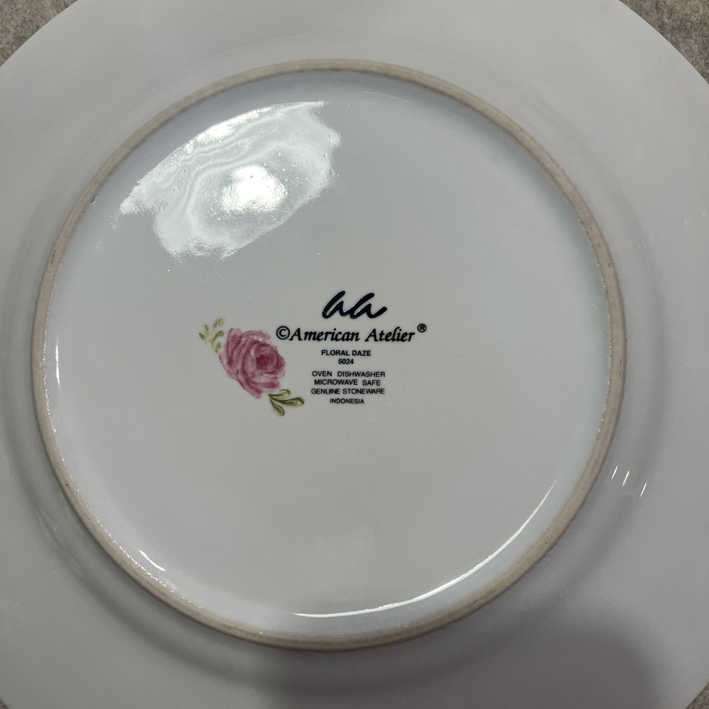 American Atelier Floral Daze Dinner Plate EUC‎ 8 Available - Picture 3 of 4